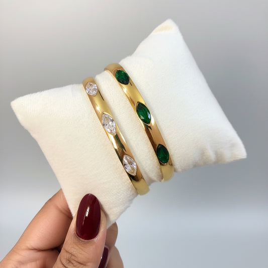 Crystal leaf Bracelet