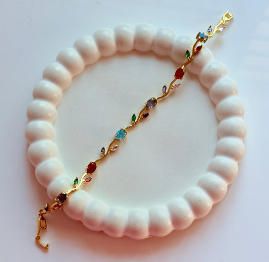Multi-colour 1 tulip bracelet