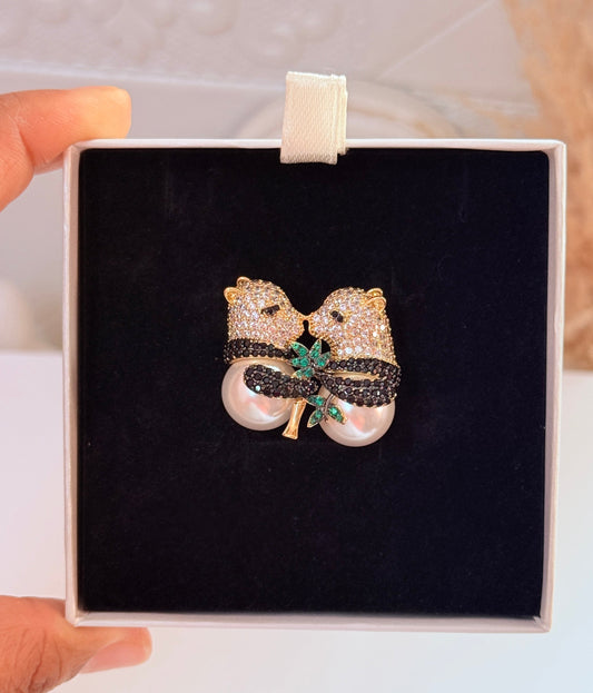 Panda Brooch
