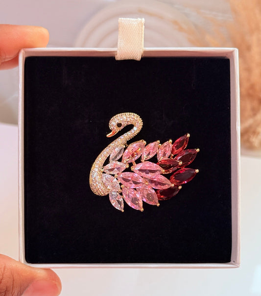 Celestial Swan brooch