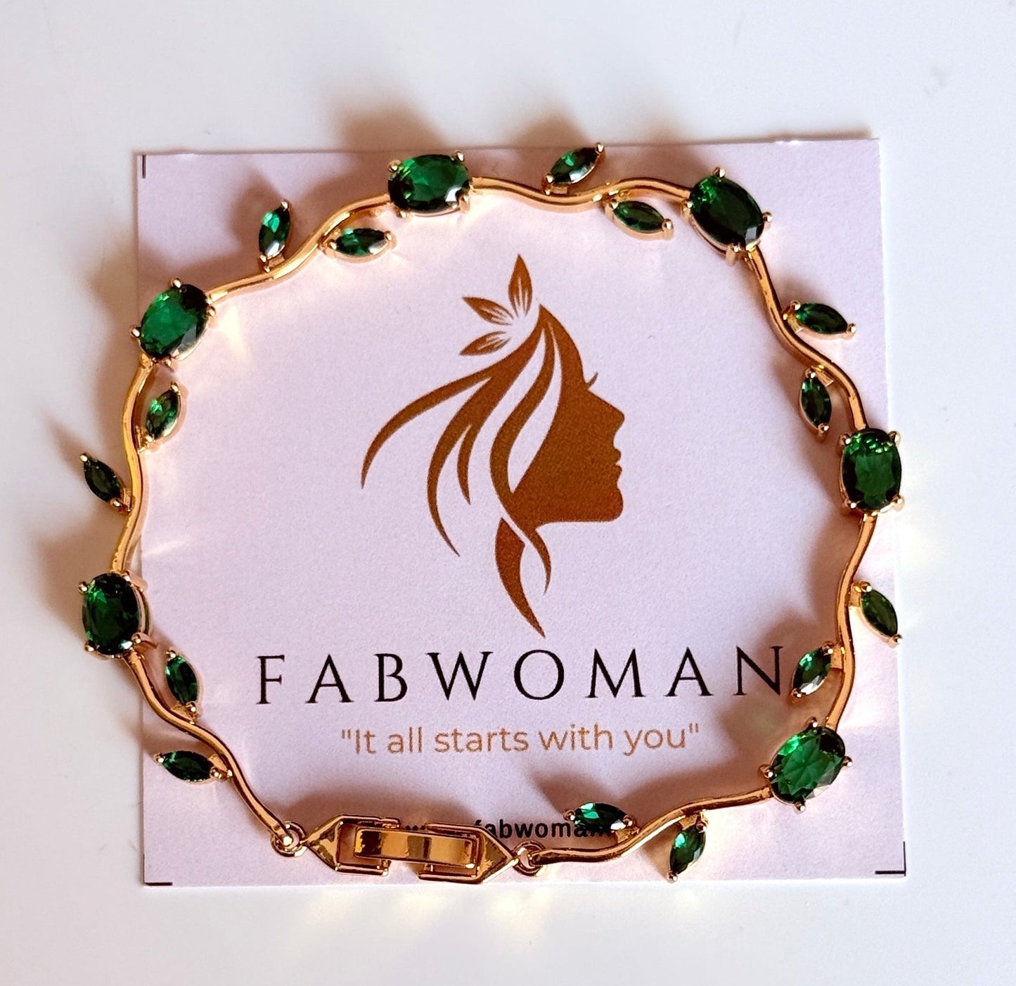 Green tulip bracelet