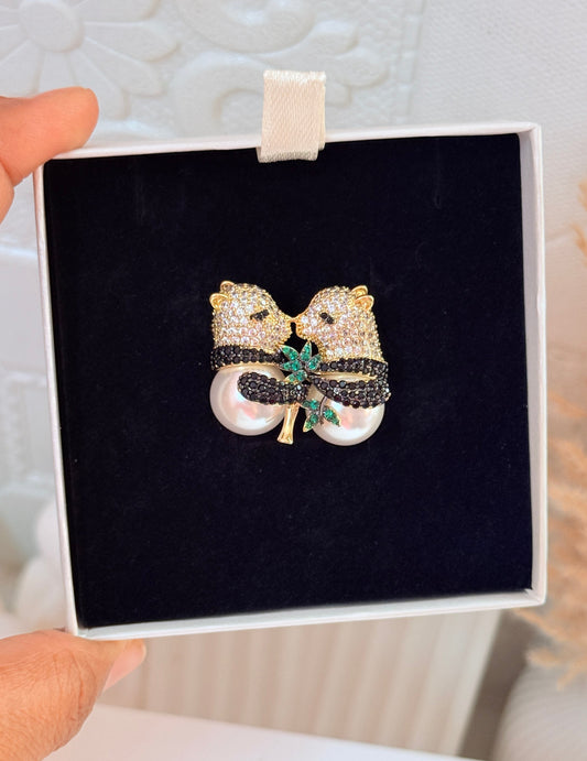 Panda Brooch