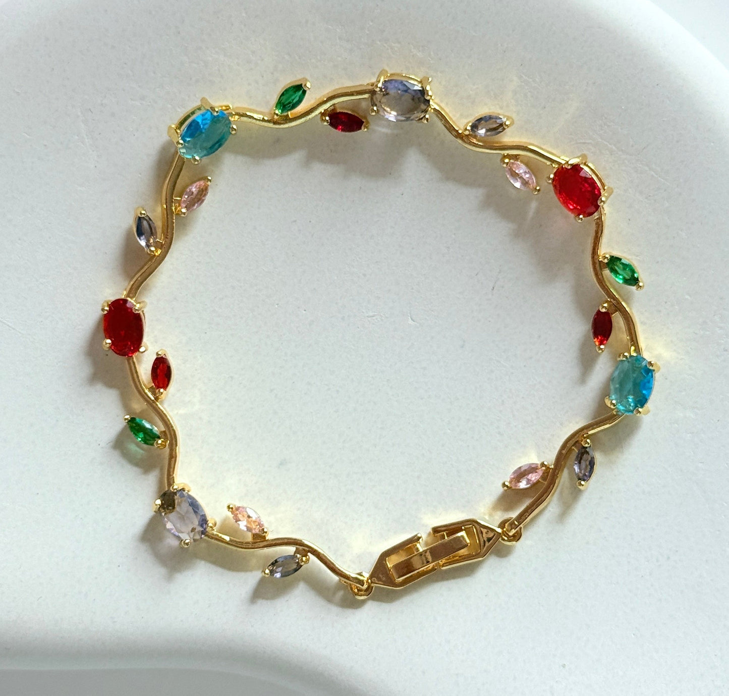 Multi-colour 1 tulip bracelet