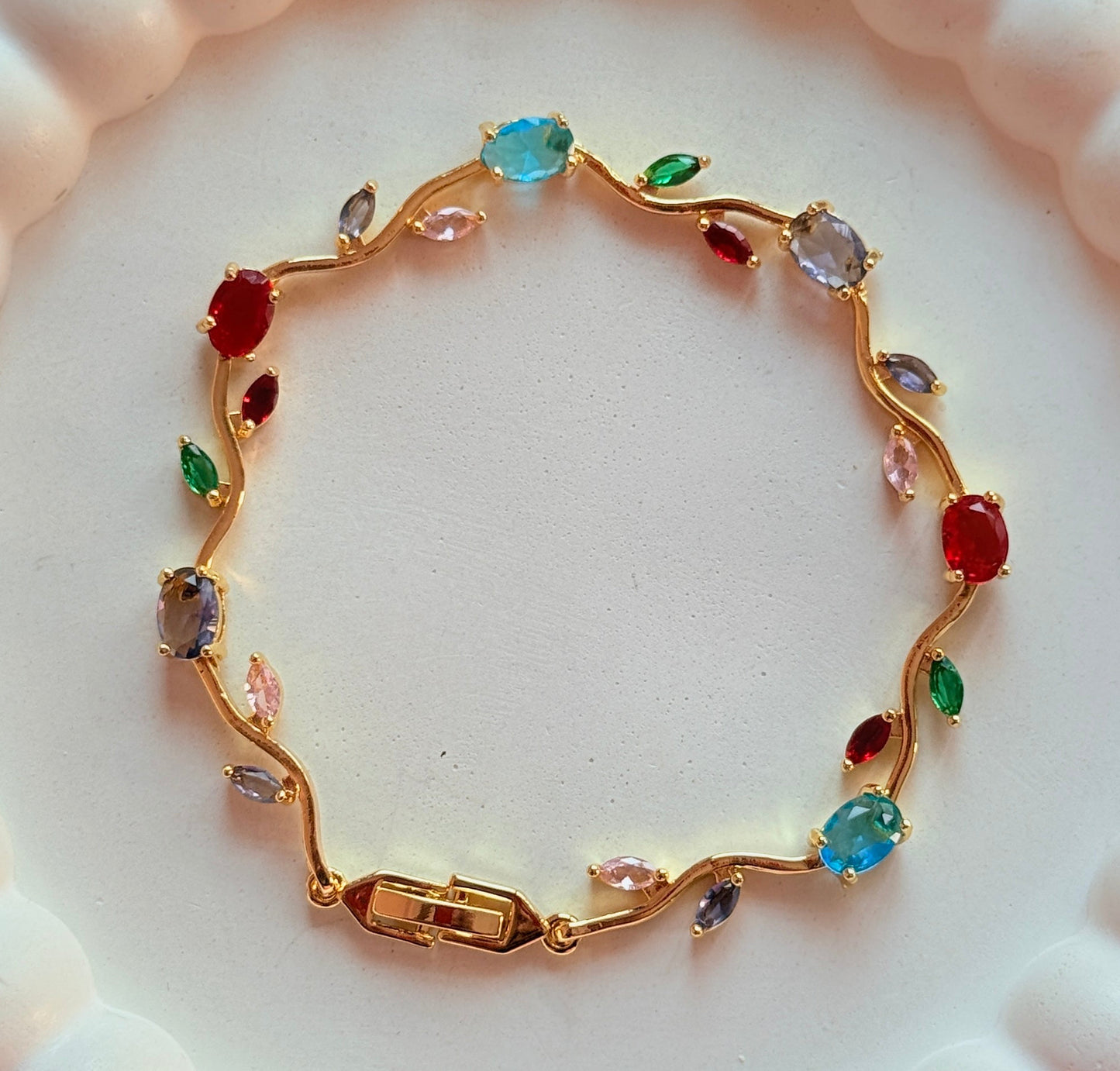 Multi-colour 1 tulip bracelet