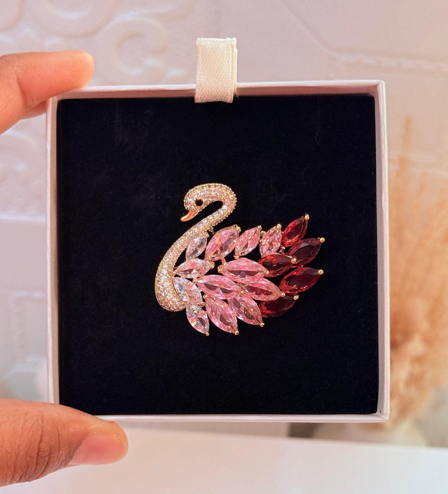 Celestial Swan brooch
