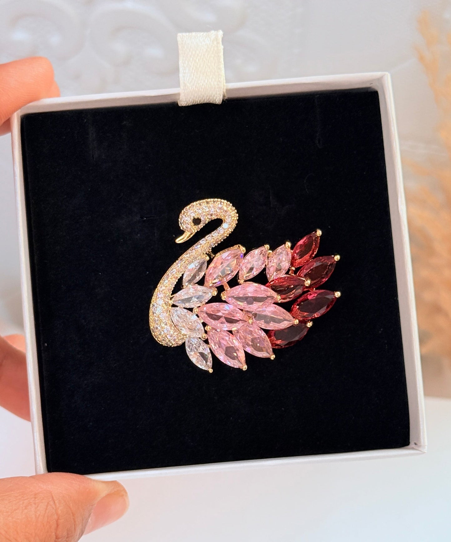 Celestial Swan brooch