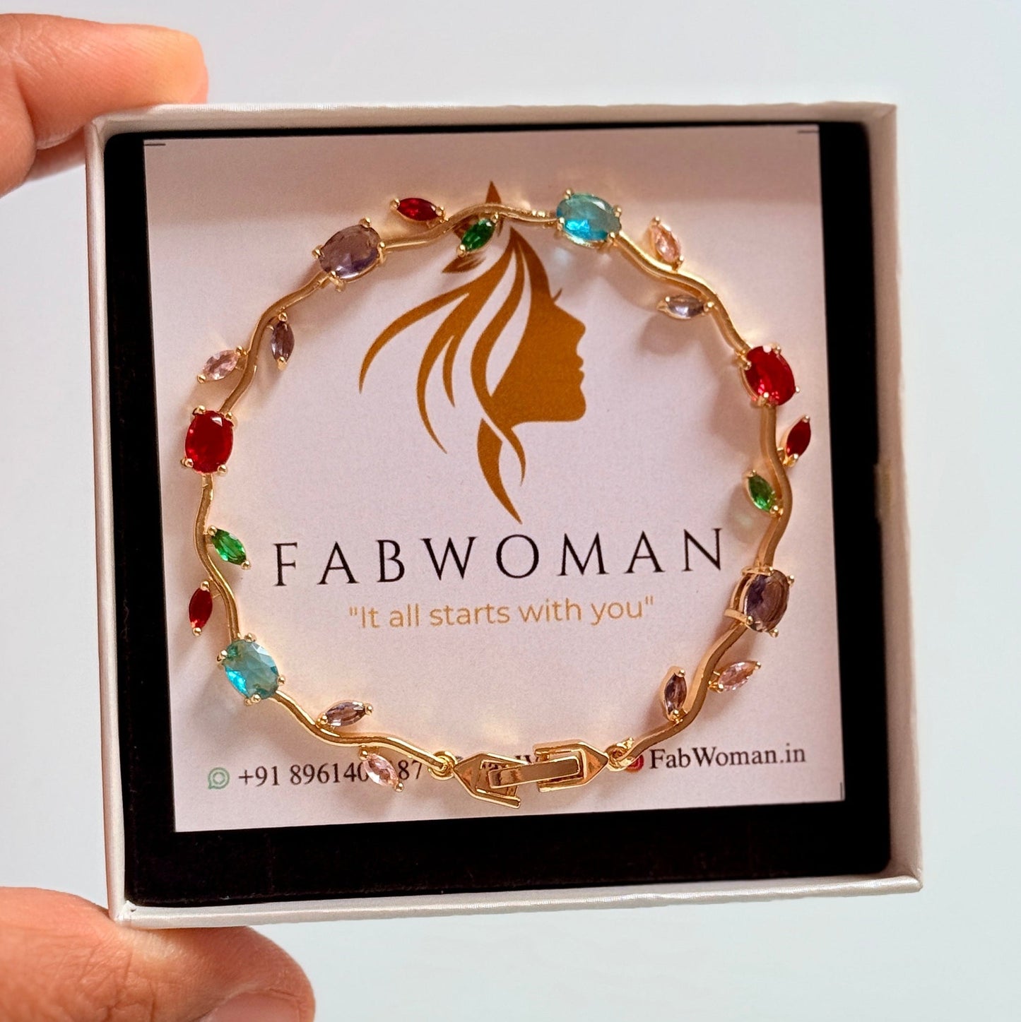 Multi-colour 1 tulip bracelet