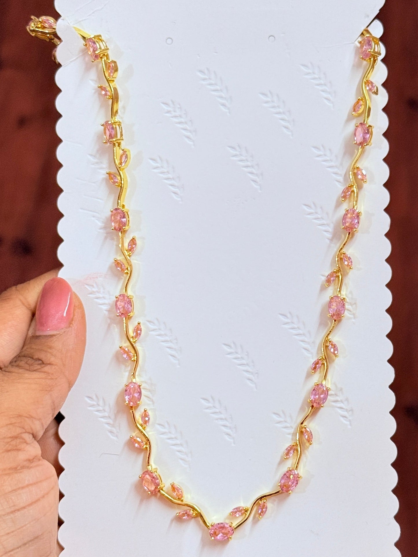 Pink Tulip chocker