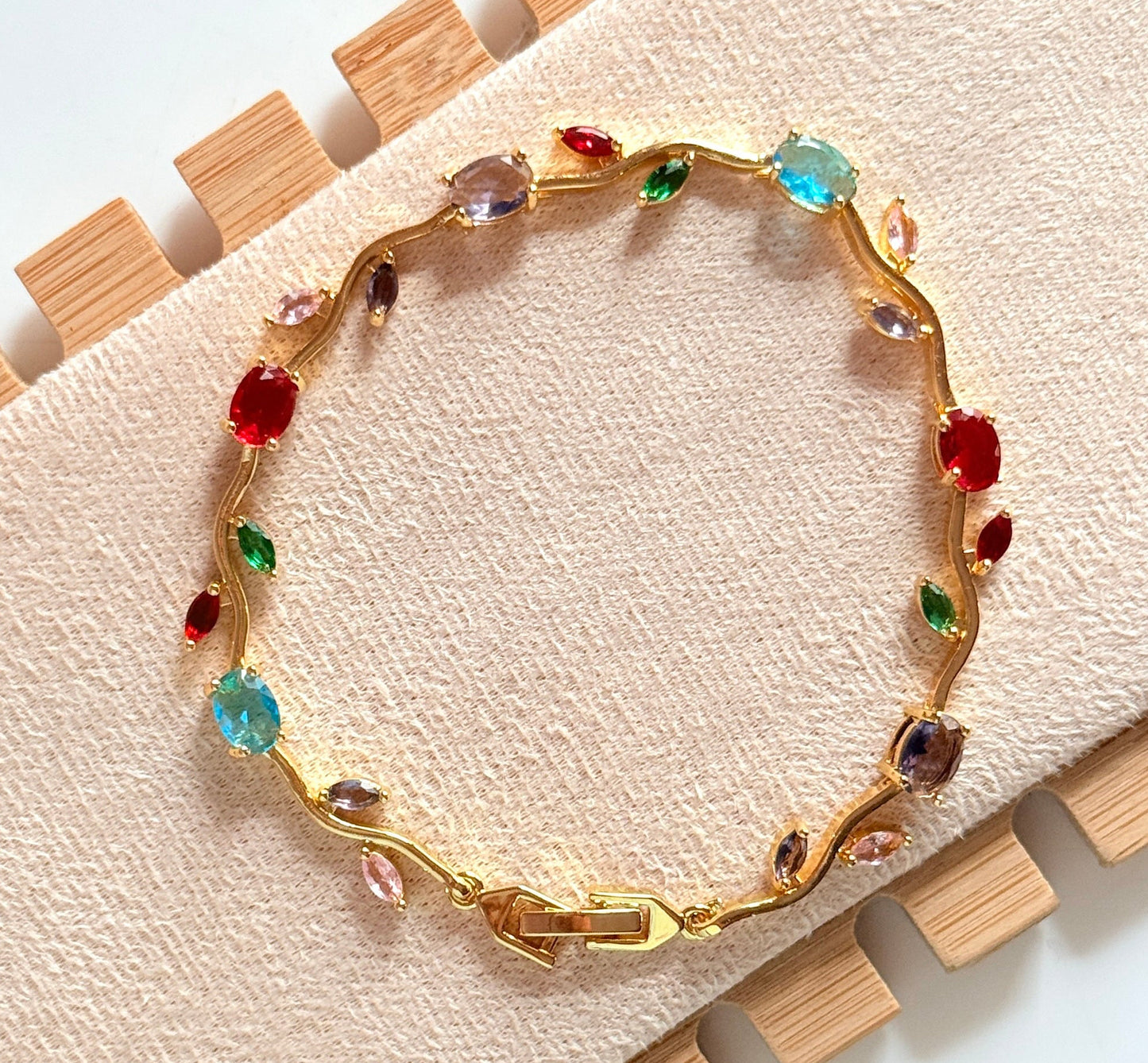 Multi-colour 1 tulip bracelet
