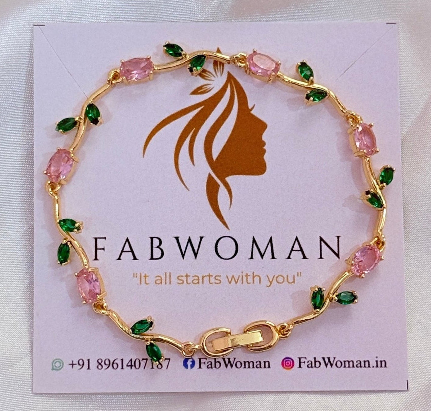 Pink Petal tulip bracelet
