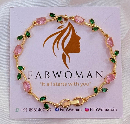 Pink Petal tulip bracelet