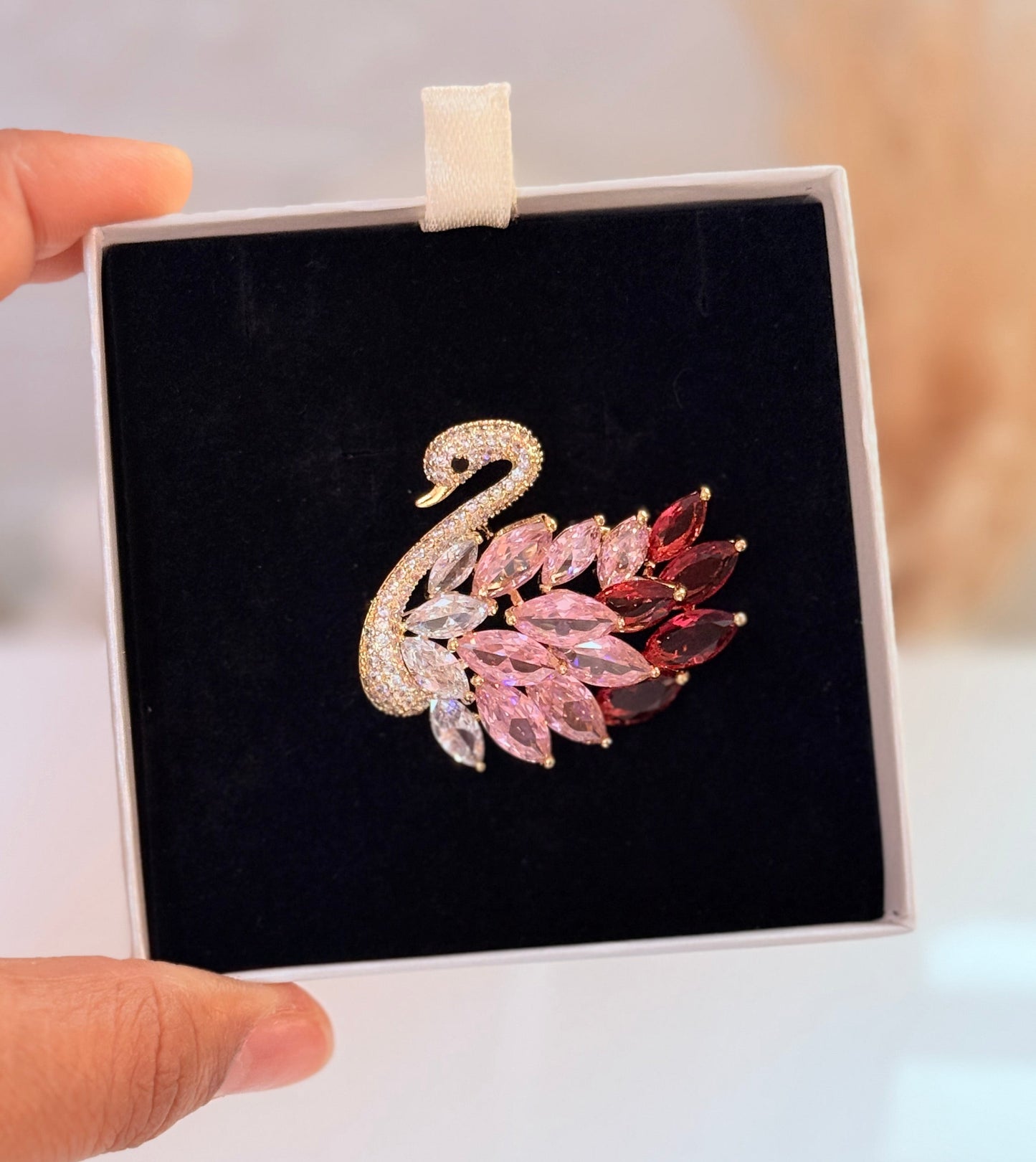 Celestial Swan brooch