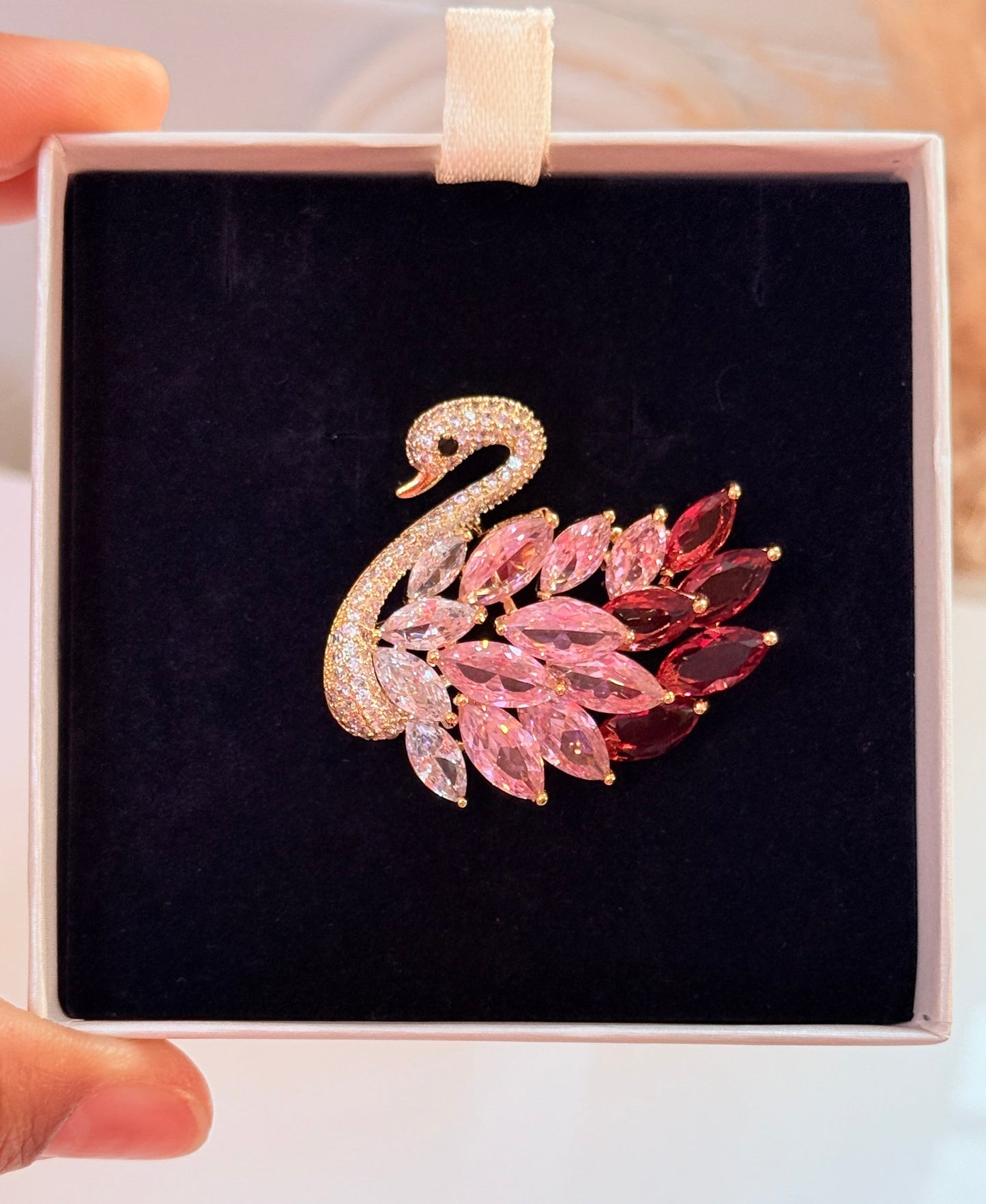 Celestial Swan brooch