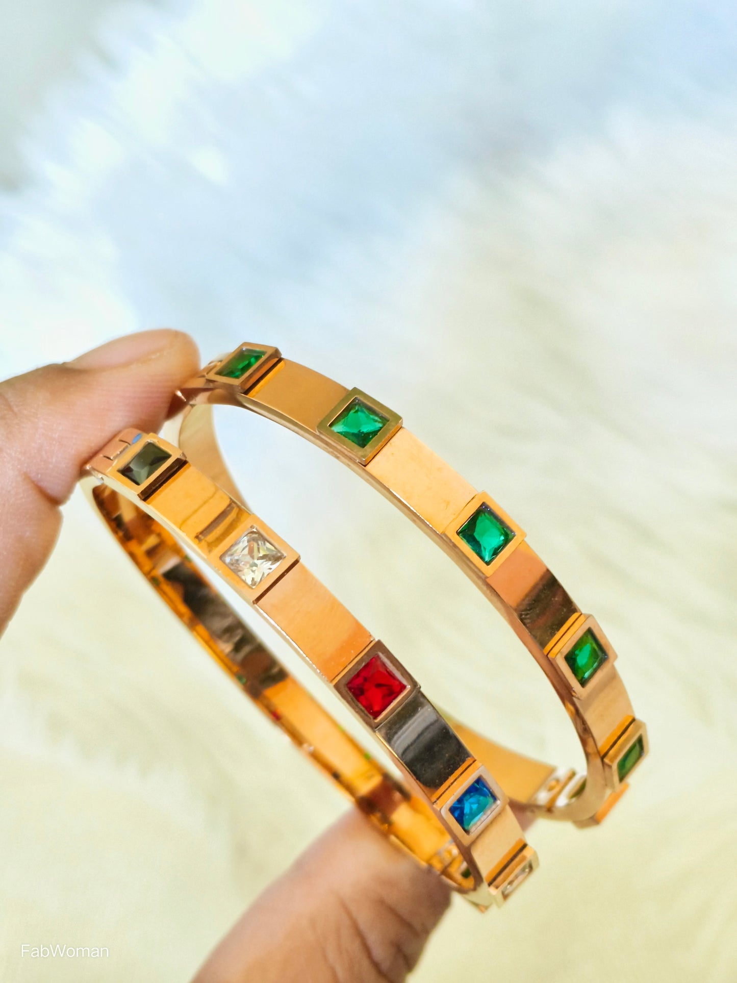 Multi Emerald Handcuffs