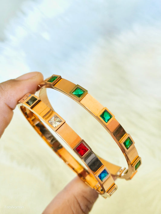 Multi Emerald Handcuffs